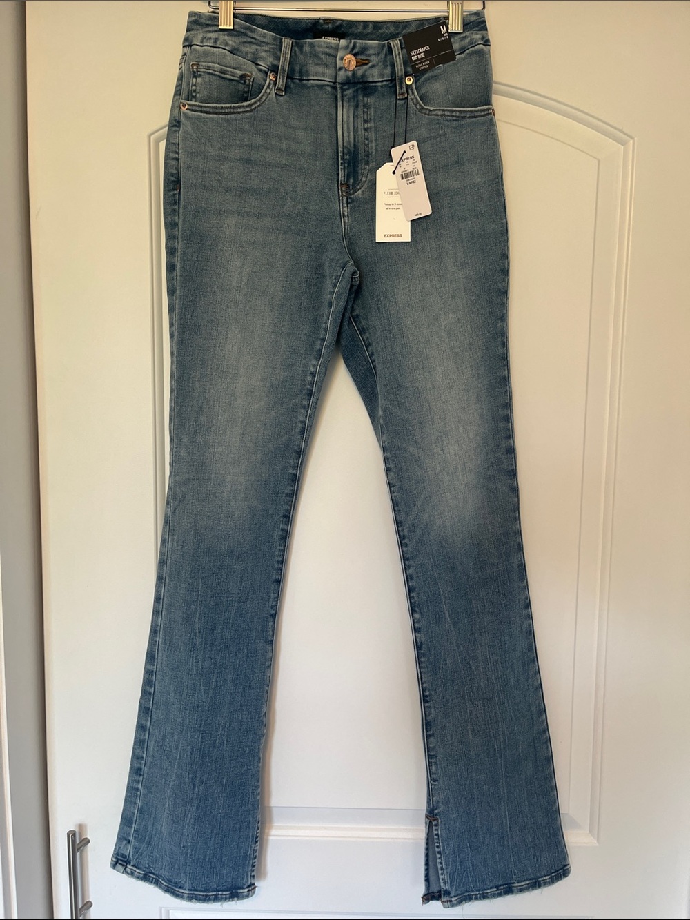 Express Light Blue Skyscraper Jeans